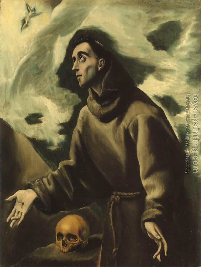 El Greco : Saint Francis receiving the Stigmata